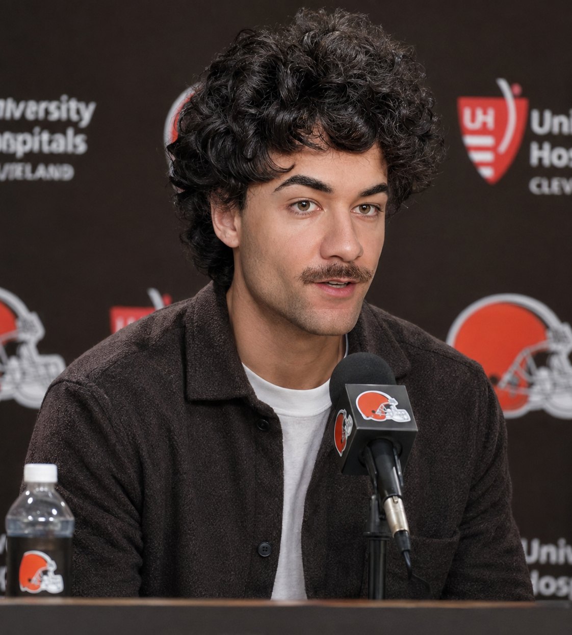 Nick Mansour at the podium in Berea